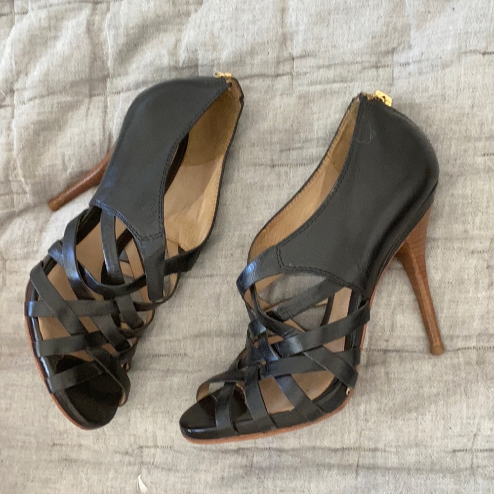 L.A.M.B. Black Caged stiletto heel 9 Gwen Stefani